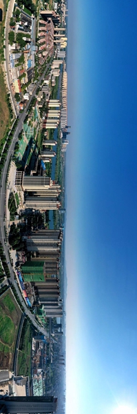 襄州區(qū)航拍，主干道航空路沿線都市風光，馬軍攝.jpg